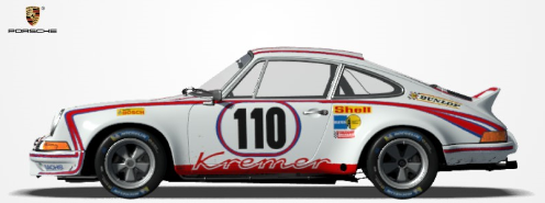 registration/inscriptions CHALLENGE Porsche 911 RSR 1973. P710