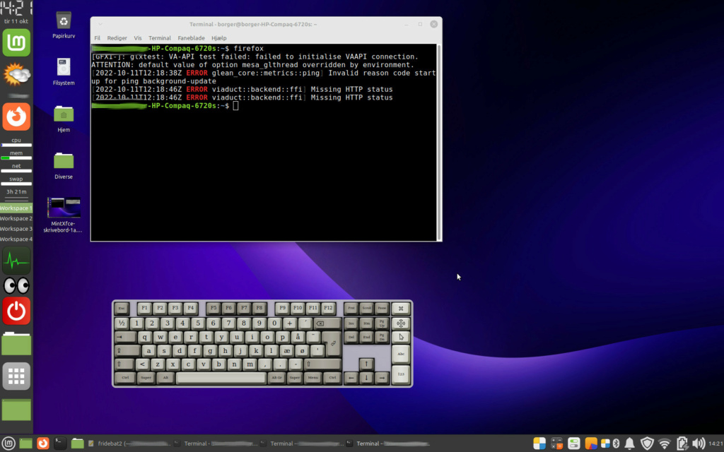 Forberedelse til Linux installation på PC Mintxf10