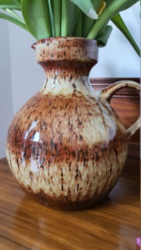 Help please - tortoiseshell bulbous pitcher 20230213