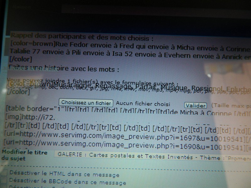 Problème de visualisation de message au moment de l'édition Dscn6114