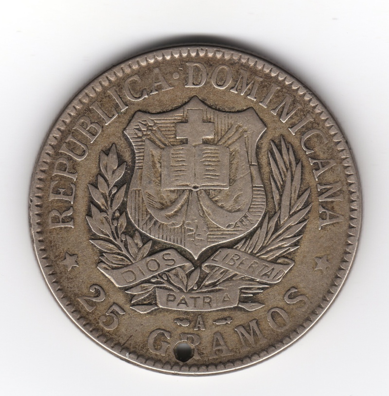 1 Peso. República Dominicana. 1897. París Img58310