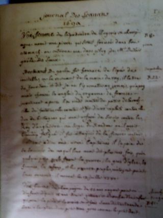 Manuscrit de 1752 410