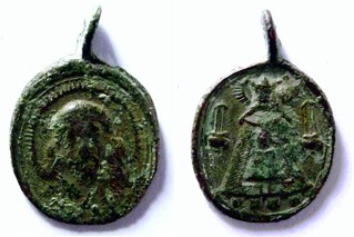  Medallas de NS de Liesse – Santa Faz de Laon - S. XVII-XVIII * Liesse26