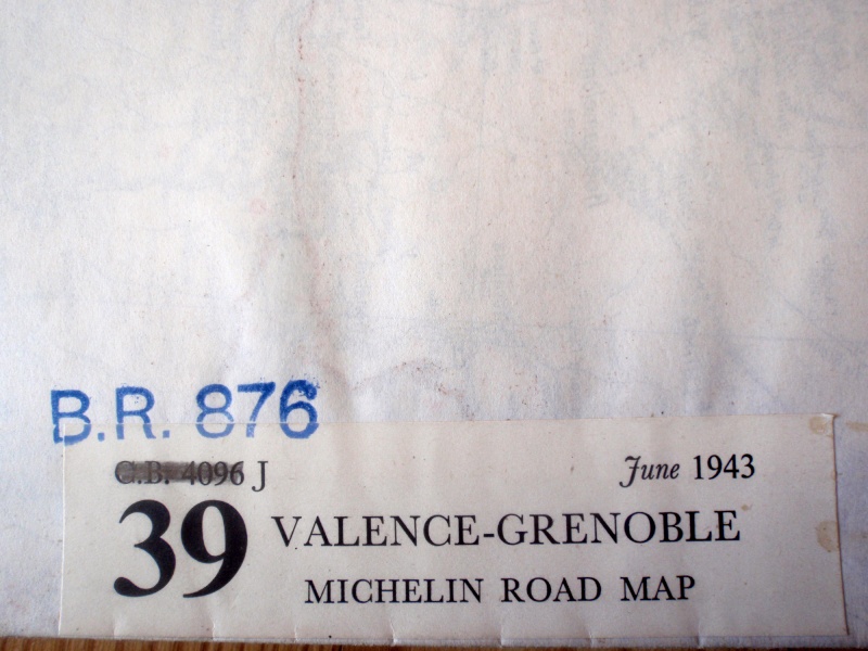 Carte du War Office Grenoble/Valence, 1943 112