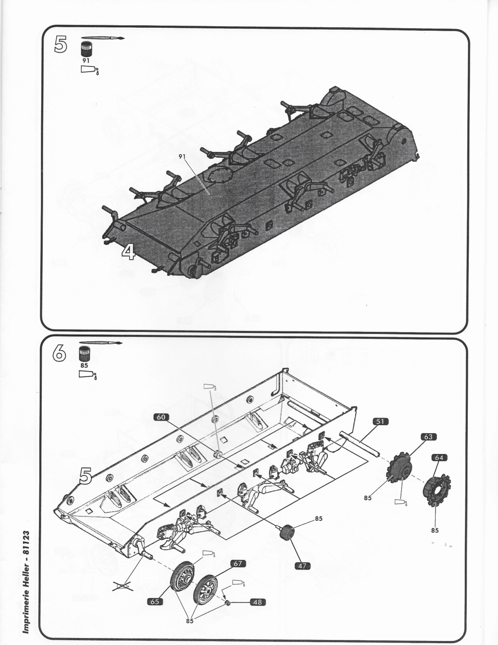 AMX 30 DCA char anti-aérien 1/35ème Réf 81123 Notice 612