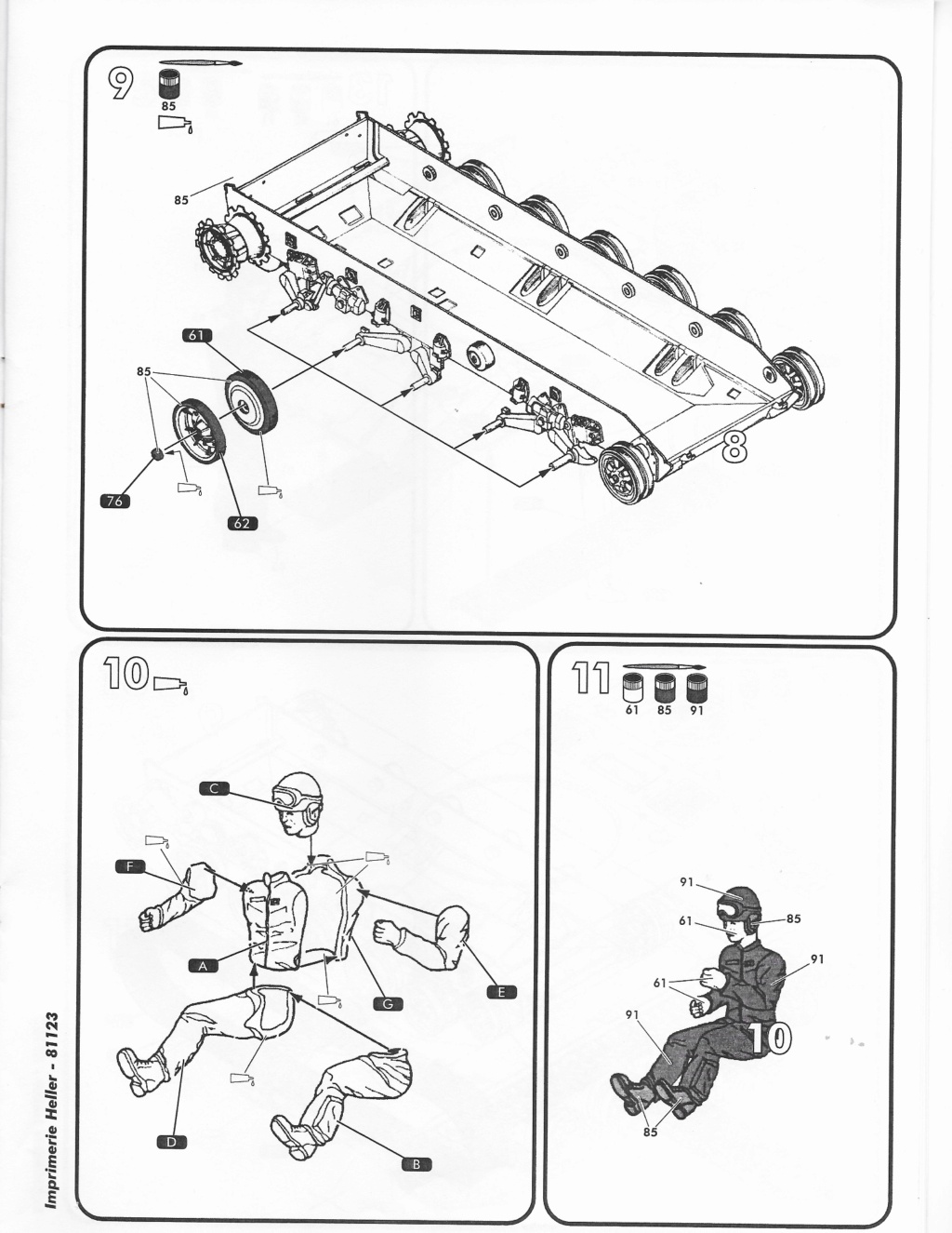 AMX 30 DCA char anti-aérien 1/35ème Réf 81123 Notice 812