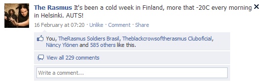 The Rasmus On Facebook (Constantly Updated ) - Page 2 Commen11