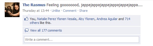 The Rasmus On Facebook (Constantly Updated ) - Page 2 Commen12