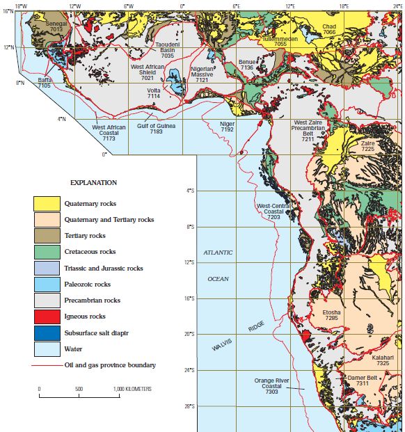 Un PDF de USGS sur les possibilités pétrole d'afrique de l'ouest Africa10