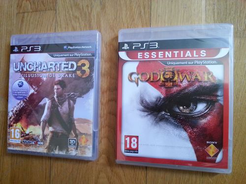 Uncharted 3 + Guide + God of War 3 Neufs sous blister  Kgrhqz11