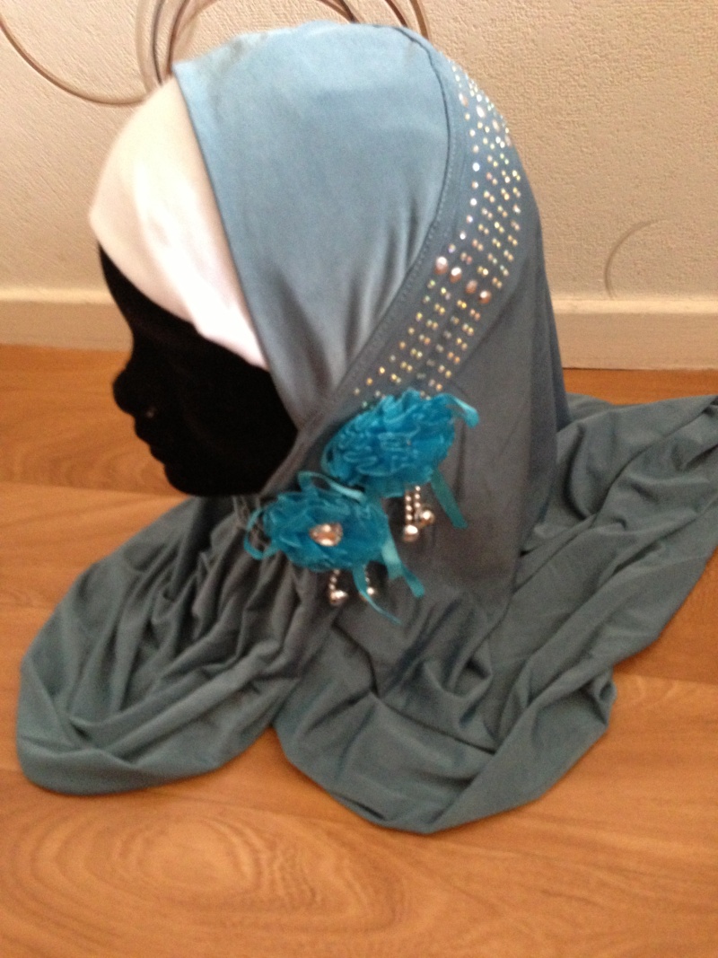 HIJAB a fleur strass new co  Img_4912