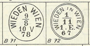 stempel - Freimarken-Ausgabe 1867 : Kopfbildnis Kaiser Franz Joseph I Maller10