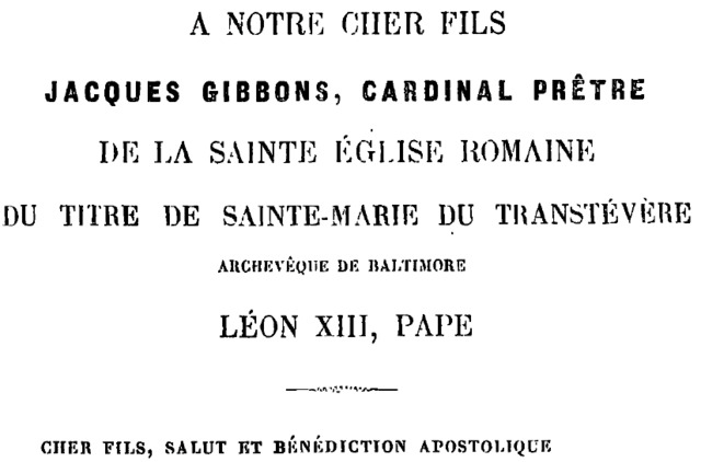 Américanisme: condamné le 22 janvier 1899. Captu251