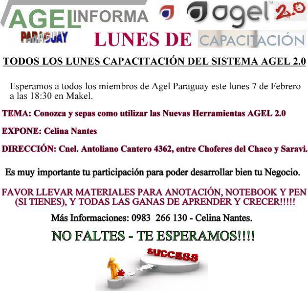 ESTE LUNES 7 DE FEBRERO - CAPACITACIÓN DEL SISTEMA AGEL 2.0 Lunes_10