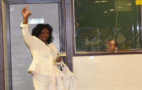 LA LIDER DE LAS DAMAS DE BLANCO BERTA SOLER LLEGA HOY A MADRID Imagen10