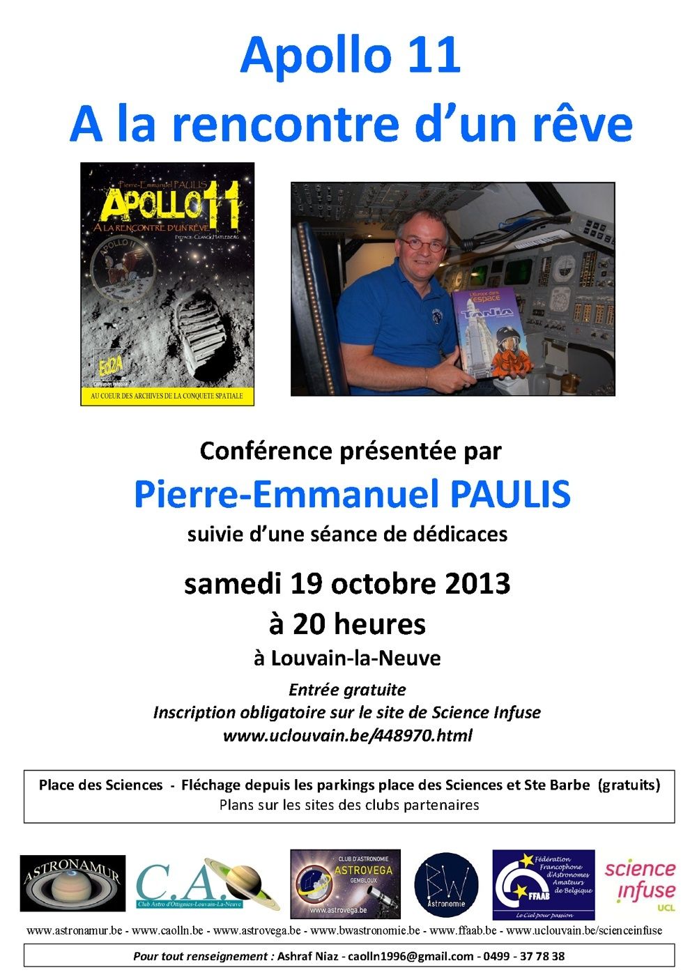 Apollo 11 Conférence de Pierre Emmanuel Paulis le 19 octobre Pepaul10