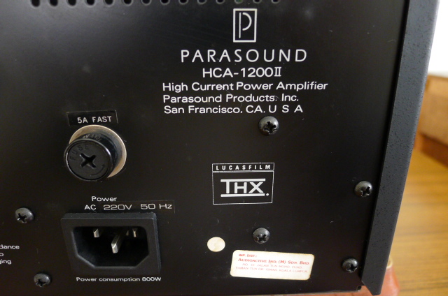 Parasound HCA-1200 mk2 power amp (sold)  P1060735