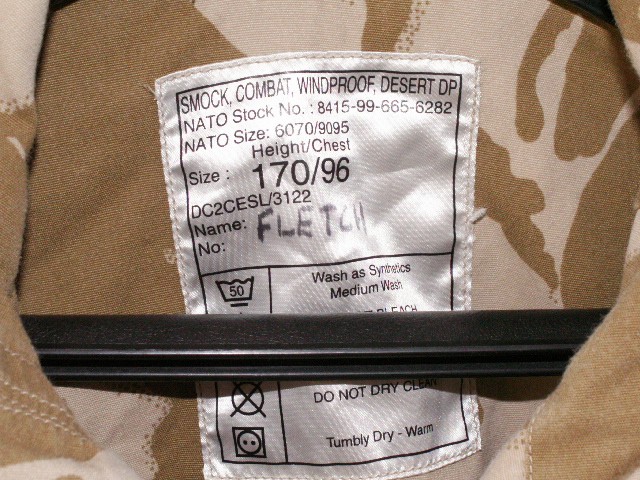 Royal Marines Commando Desert Smock 00312