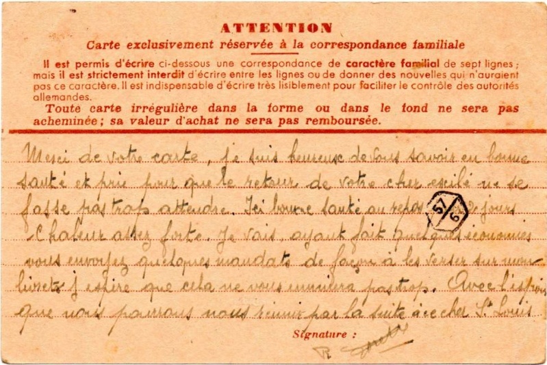 Utilisation des entiers Iris et Pétain et cartes interzones hors de France 1941_i12