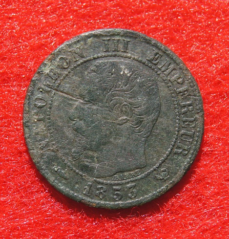 1 centimes napoleon III - 1853 W (lille) Dsc05322