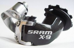 100%新，正品 10款SRAM X9 x.9 x-9 9速後拔 短腿後拔 9S後拔 摟空導輪 磨號 改裝精品  21004010