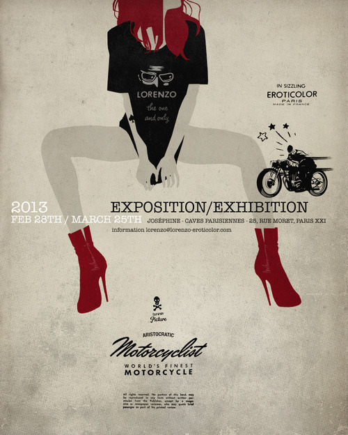 EXPO ARISTO / aristocratic motorcyclist exhibition-Joséphine  Caves parisiennes-Vernissage le mercredi 27 février dès 19 heures Tumblr10