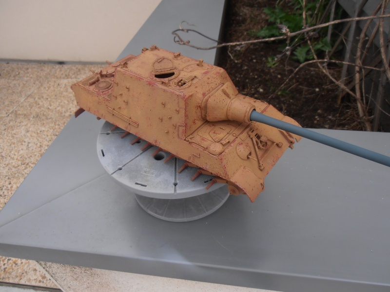 Jagdtiger fin de guerre ( la peinture ) P3231314