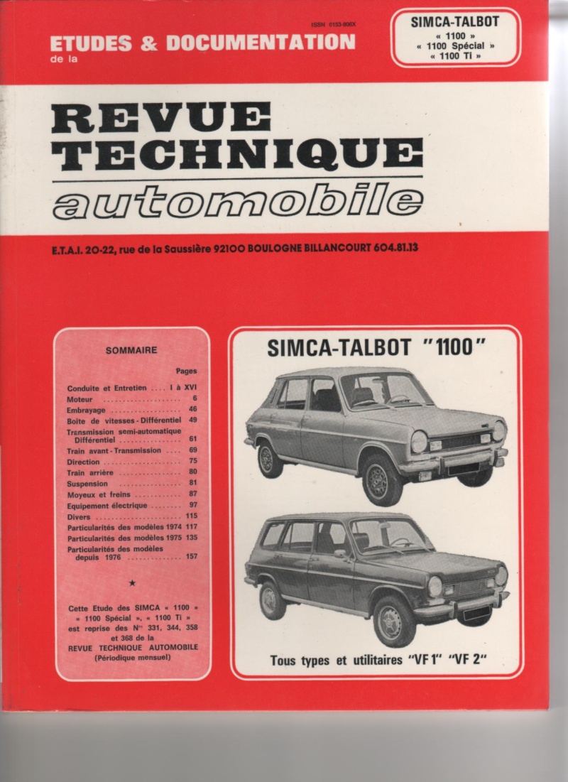 SIMCA 1100 LS 6CV 1970 [partie 1] - Page 3 Simca_87