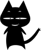 Emoticon mèo đen _scale16
