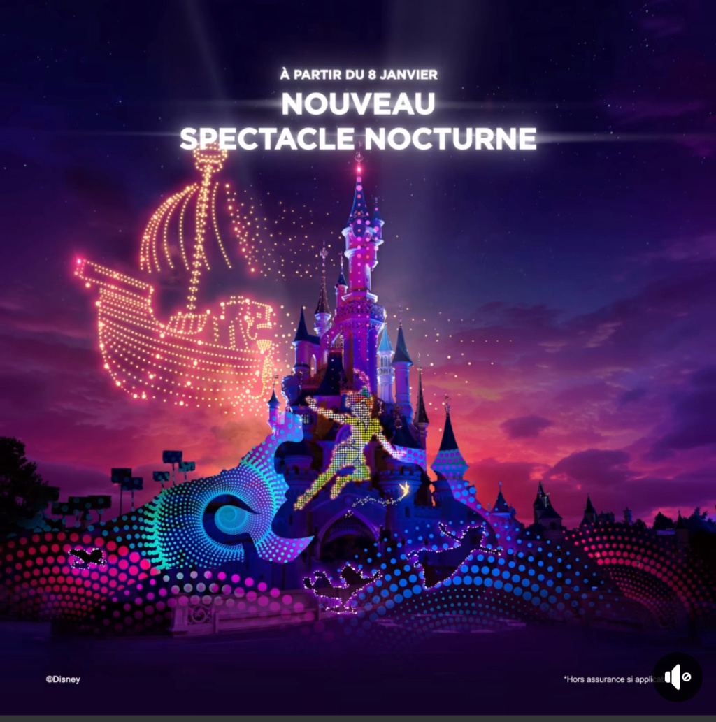 Disney Electrical Sky Parade Spectacle de drones [Parc Disneyland