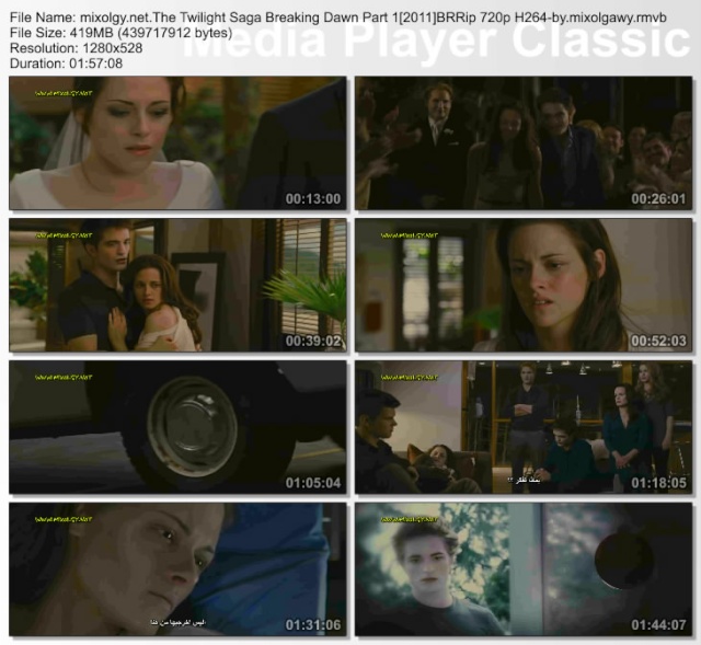  ثنائية افلام الدراما والمغامرة الشيقة (The Twilight Saga Breaking Dawn 1-2 (2011-2012 جودة BRRip 720p H264 ومترجم 62447910