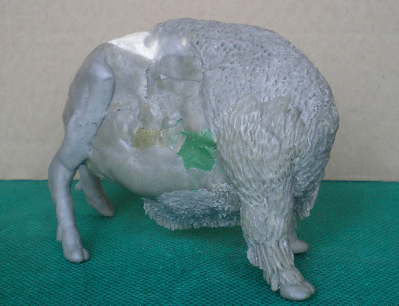 Bison-Kuh in eigener Modellierung für die Figurengröße 7 cm 137e4h19