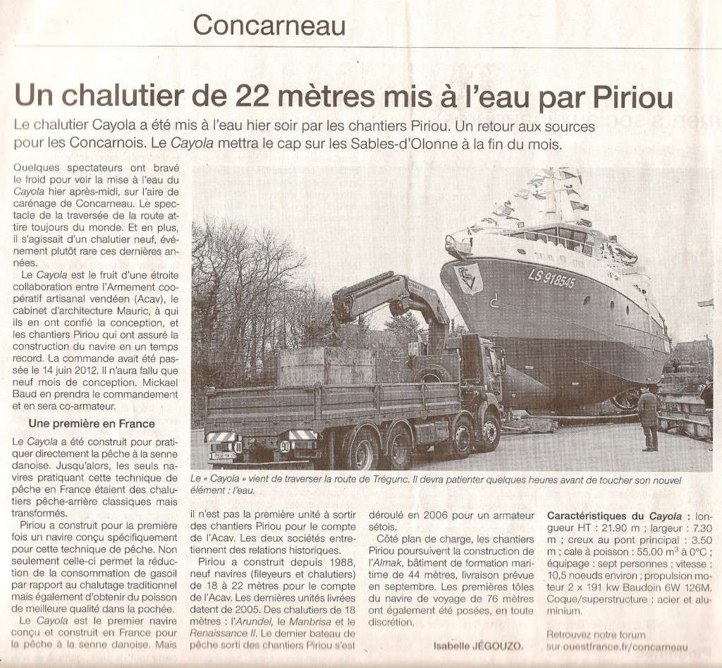 [Vie des ports] LE PORT DE CONCARNEAU - Volume 005 - Page 14 Numari14