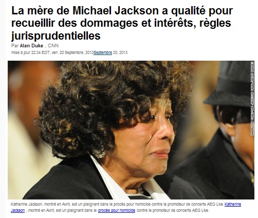 Katherine Jackson engage des poursuites au civil contre AEG Live - Page 19 Kather12