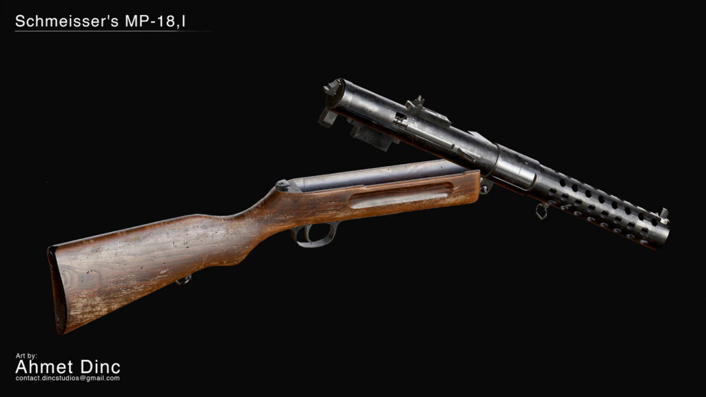 Le Pistolet-mitrailleur MP 18 / I de 1918 3b0dd710