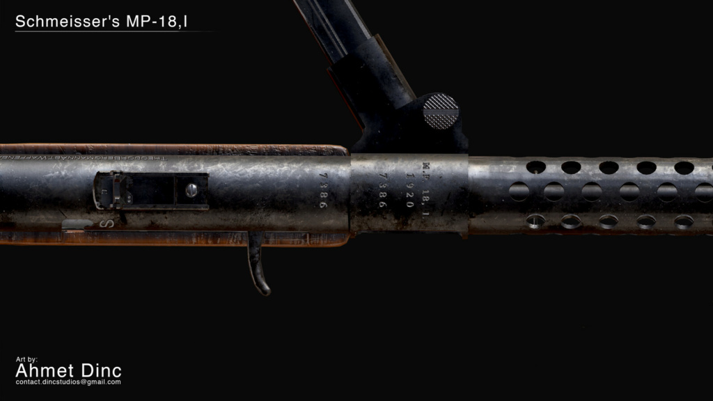 Le Pistolet-mitrailleur MP 18 / I de 1918 Daeff110
