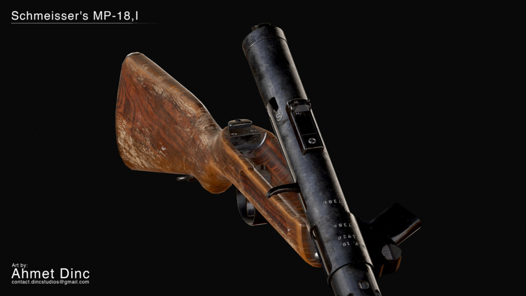 Le Pistolet-mitrailleur MP 18 / I de 1918 F1540f10