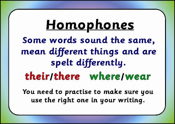 تعرف على ال Homophones فى اللغة الانجليزية مع الامثلة Homony10