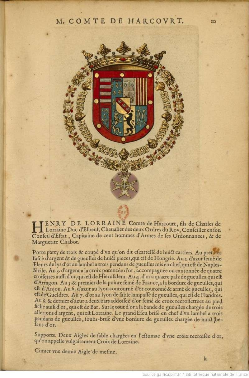 Les noms surnoms qualitez, armes et blasons des chevaliers de l'ordre du Sainct Esprit - 1634 F60_hi10