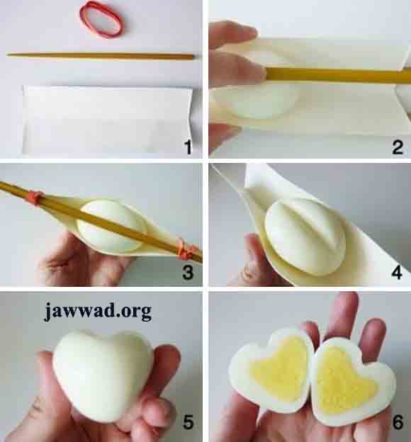  كيف تصنعين بيضة على شكل قلب 13126410