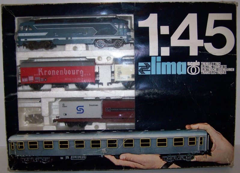 Le coffret BB 67001 avec train de marchandise référence 012X de Lima au 1:45 Lima_c12