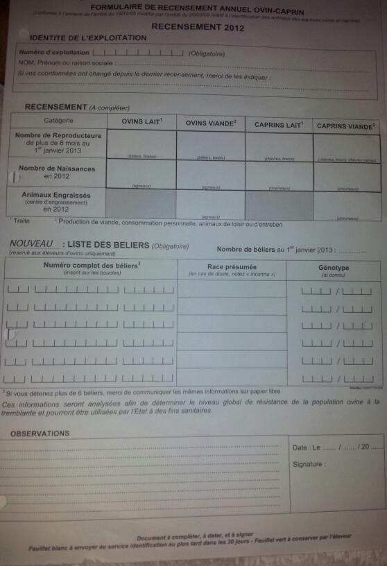 Recensement annuel 20130210