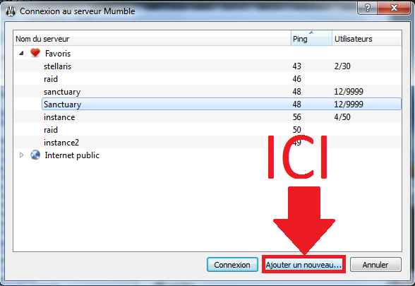 Rejoindre mumble 111