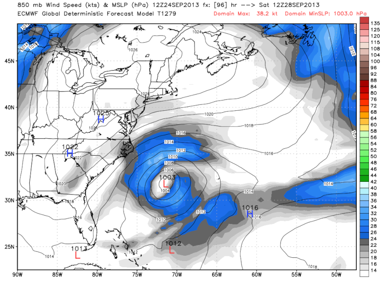 Weekend Sub/Tropical Storm Threat 9/30 Ecm_ms10