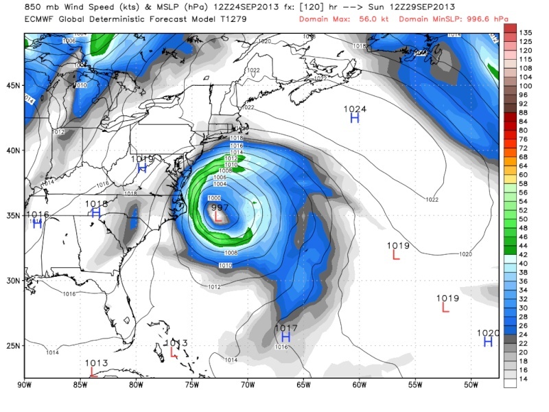 Weekend Sub/Tropical Storm Threat 9/30 Ecm_ms12