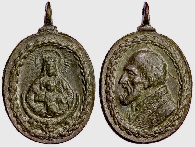 Medalla Madonna della Vallicella / S. Felipe Neri  (R.M. SXVII-O239) (M) C117_d10