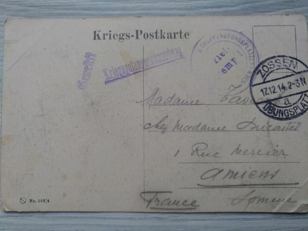 (M) Cartes Postales prisonnier Français A CLÔTURER (Metz 02/10/19) Img_2172