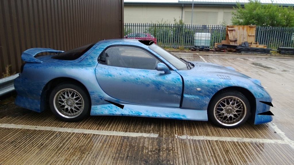 Rx7 road legal track toy/demo car. Wp_20113