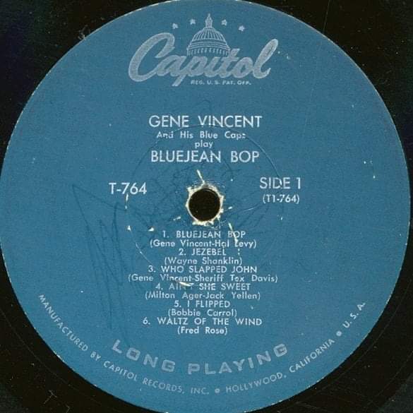 GENE VINCENT AND HIS BLUE CAPS-BLUE JEAN BOP-CAPITOL 1956 Fb_i1836