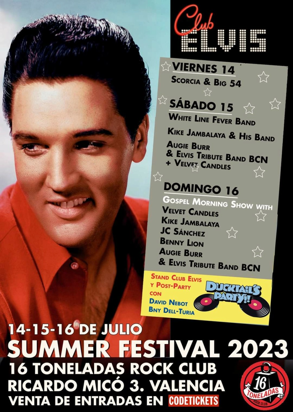 ELVIS SUMMER FESTIVAL 14 , 15 Y 16 JULIO 2023 16 TONELADAS  Fb_i3202